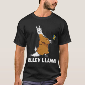 Volley Llama Team Cute Alpaca Beach Team T-Shirt