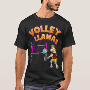 Volley Llama Volleyball Sport Team Women T-Shirt