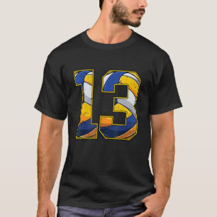 Volleyball 13th Birthday Boy Girl Thirteen 13 Year T-Shirt