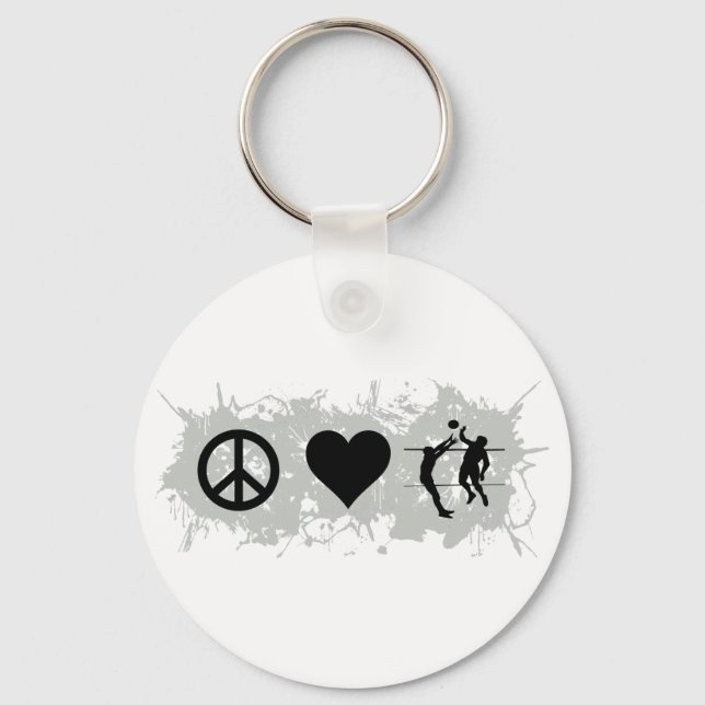 Volleyball 2 key ring (Front)