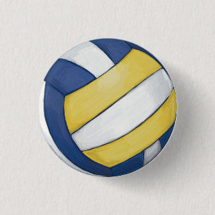 Volleyball 3 Cm Round Badge
