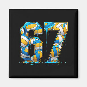 Volleyball 67 Six Seven Srt Funny Gen Alpha Z Meme Magnet
