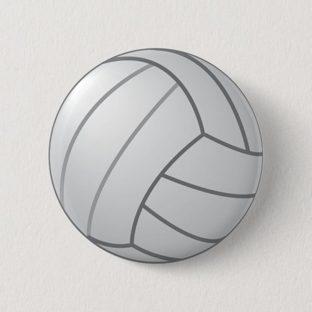 Volleyball 6 Cm Round Badge (Front)