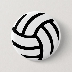 Volleyball 6 Cm Round Badge