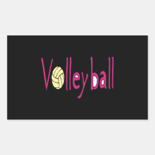 Volleyball 9 rectangular sticker
