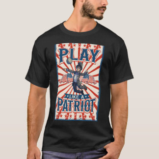 Volleyball Abraham Lincoln 4th Of July Boys Kids U T-Shirt