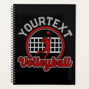  Volleyball ADD NAME Spike Ball Attack Team Sports Planner