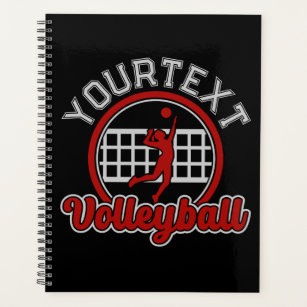  Volleyball ADD NAME Spike Ball Attack Team Sports Planner
