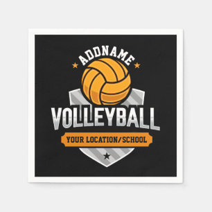 Volleyball ADD TEXT School Varsity Team Player Napkin