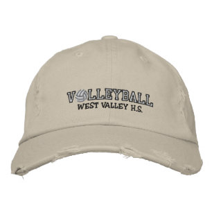Volleyball - Add your school Embroidered Hat