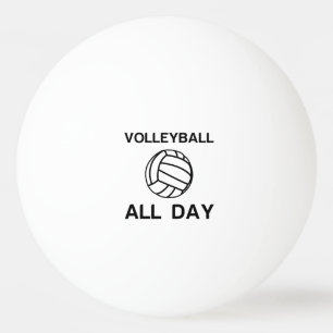 Volleyball all day ping pong ball