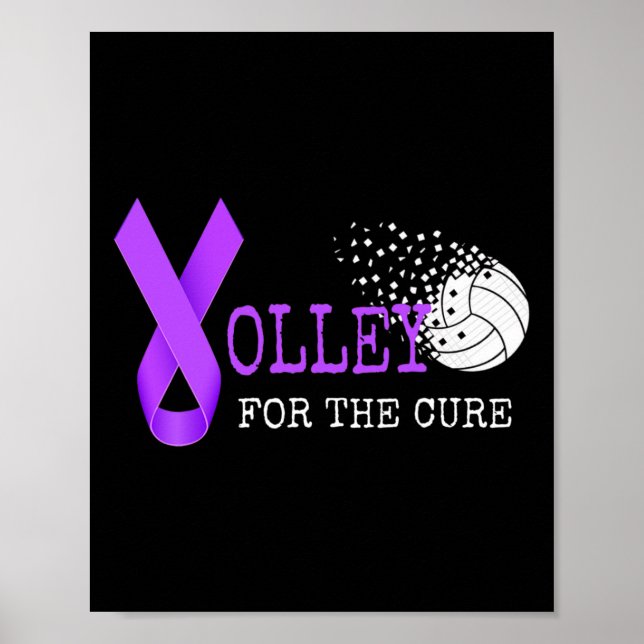 Volleyball Alzheimer awareness  Poster (Front)
