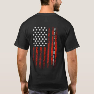 VOLLEYBALL AMERICAN FLAG T-SHIRT