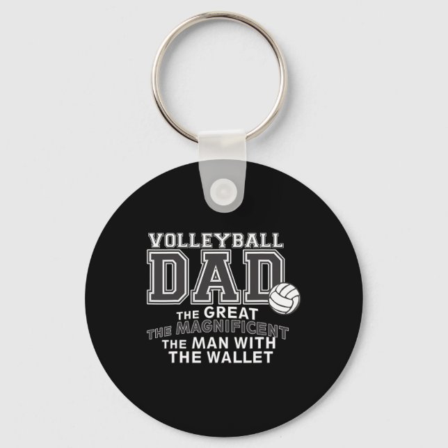 Volleyball Apparel - Volleyball Dad  Key Ring (Front)