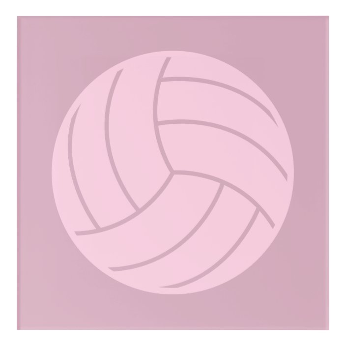 Volleyball Art Pink or CUSTOM COLOR | Zazzle.co.uk