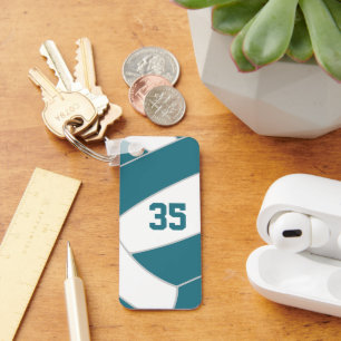 volleyball athlete team gifts under 10 teal key ring
