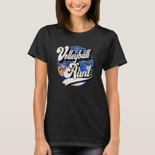 Volleyball Aunt Vintage Volleyball Family Matching T-Shirt