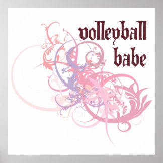 Volleyball Babe Poster