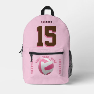 Volleyball backpacks Girls white Rose Pink sporty 