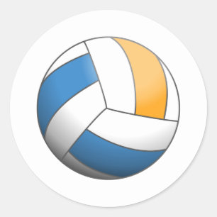 Volleyball Ball Classic Round Sticker