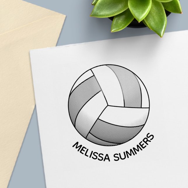 Volleyball Ball Custom Name Self-inking Stamp (Creator Uploaded)