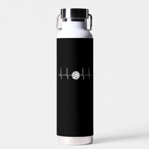 Volleyball Ball Heartbeat Water Bottle