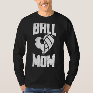 Volleyball Ball Mum Heart Soccer Volleyball T-Shirt