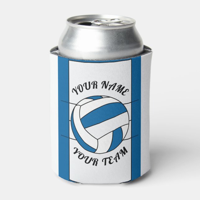 Volleyball Ball Personalised Team Name Sports Gift Can Cooler (Can Front)