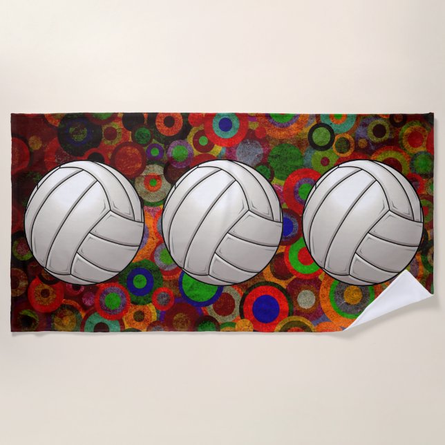 Volleyball Beach Towel (Front)