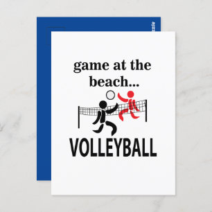 Volleyball Beach Volleyball Postcard