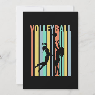 Volleyball Beachvolleyball Retro Invitation