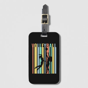 Volleyball  Beachvolleyball Retro Luggage Tag