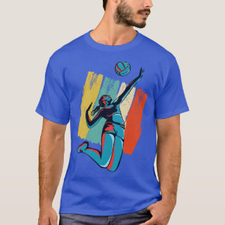Volleyball Beachvolleyball Retro T-Shirt