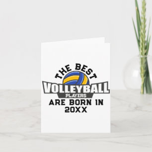 Volleyball Birth Year Name Number  Card