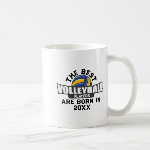 Volleyball Birth Year Name Number Coffee Mug
