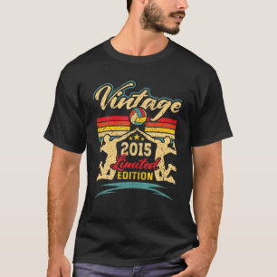 Volleyball Birthday 7 Years Old Girls Boys Vintage T-Shirt