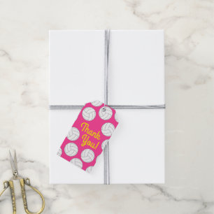 Volleyball Birthday Party Gift Tags