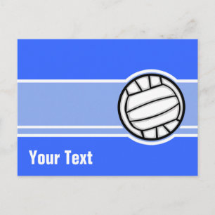Volleyball; Blue Postcard