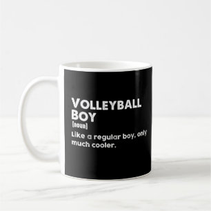 Volleyball Boy Funny Dictionary Definition Coffee Mug