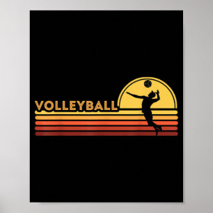 Volleyball boy men poster