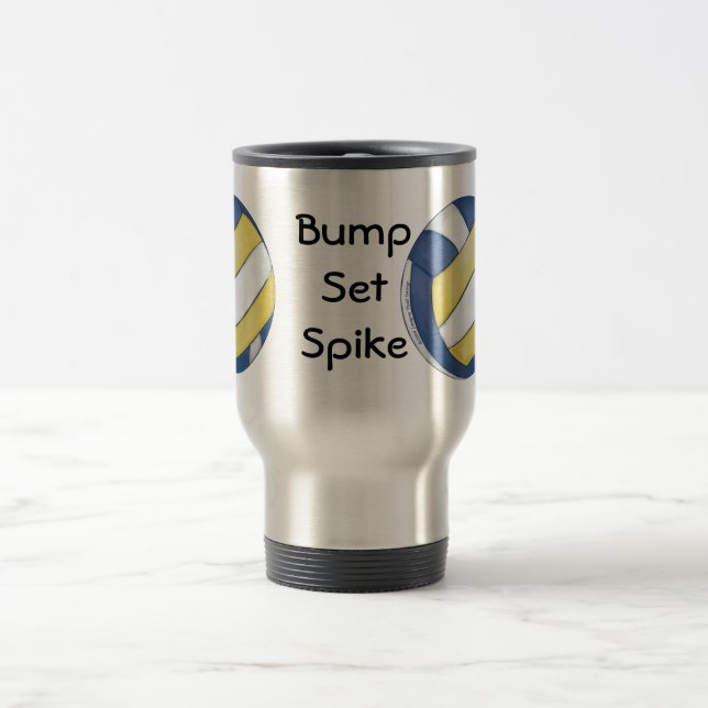 Volleyball Bump, Set, Spike mugs (Center)