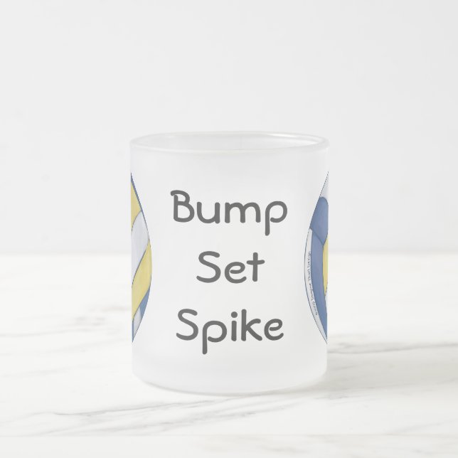 Volleyball Bump, Set, Spike mugs (Center)