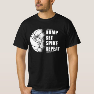 Volleyball Bump Set Spike Repeat T-Shirt