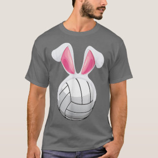 Volleyball Bunny Easter Egg Funny Easter Day Boys  T-Shirt