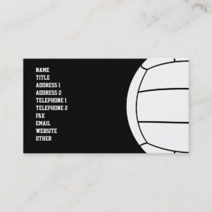 Volleyball Business Card
