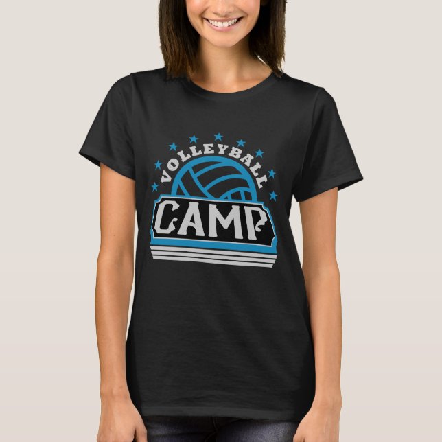 Volleyball Camp Coach Team Girls Boys Player Gift T-Shirt (Front)