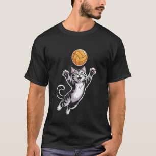 Volleyball Cat Spike T-Shirt 1