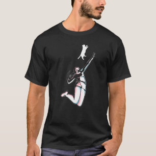 Volleyball Cat Sport Gameday Spike Net Kitty Prem T-Shirt