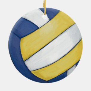 Volleyball Ceramic Tree Decoration