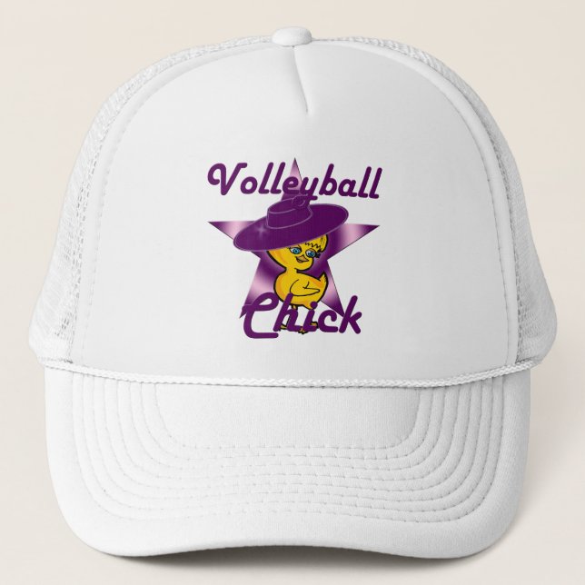Volleyball Chick #9 Trucker Hat (Front)